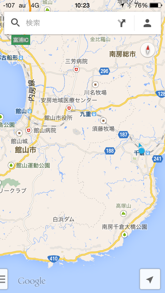 館山駅と千倉駅の地図